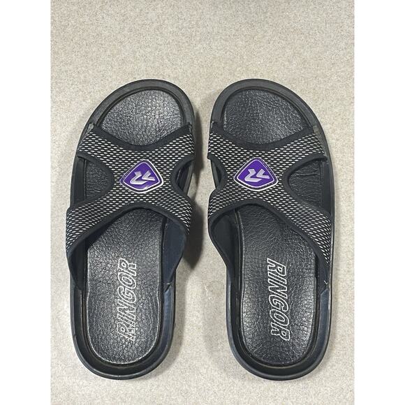 Ringor Flip Flop Sandals Black/Purple Women’s Sz-9 Men’s Sz-7 Comfortable Summer - Picture 4 of 10